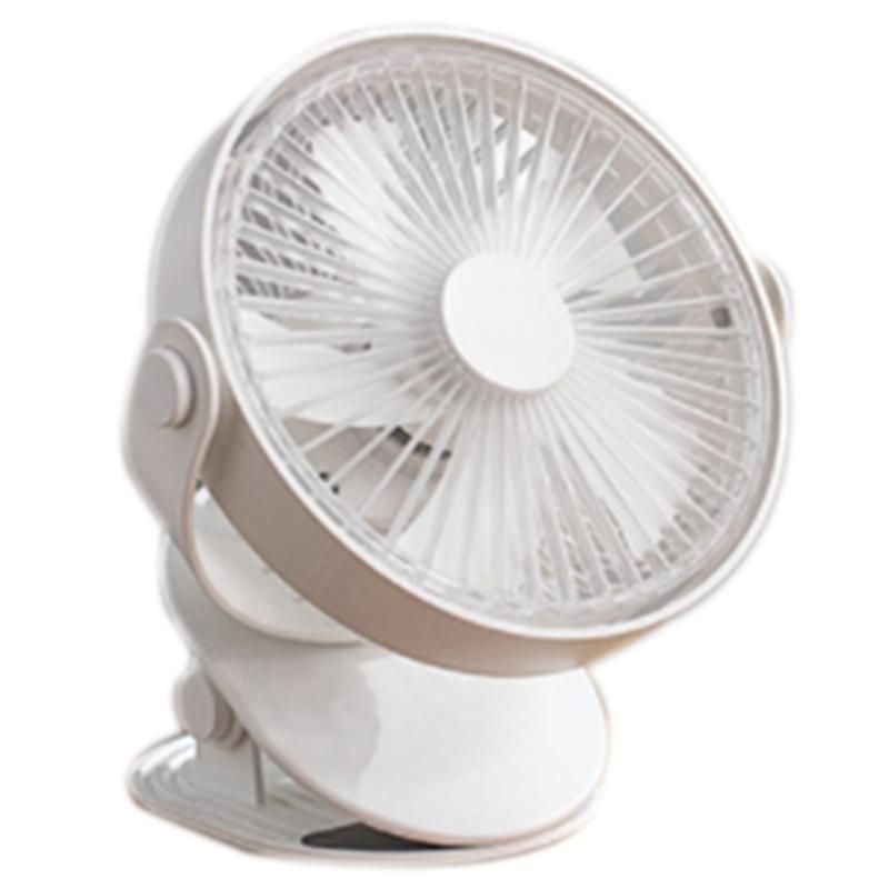 USB Rechargeable Clip Desktop/Table Fan Mini Portable Clamp