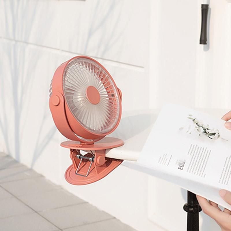 USB Rechargeable Clip Desktop/Table Fan Mini Portable Clamp