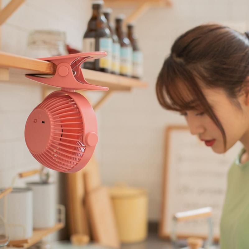 USB Rechargeable Clip Desktop/Table Fan Mini Portable Clamp