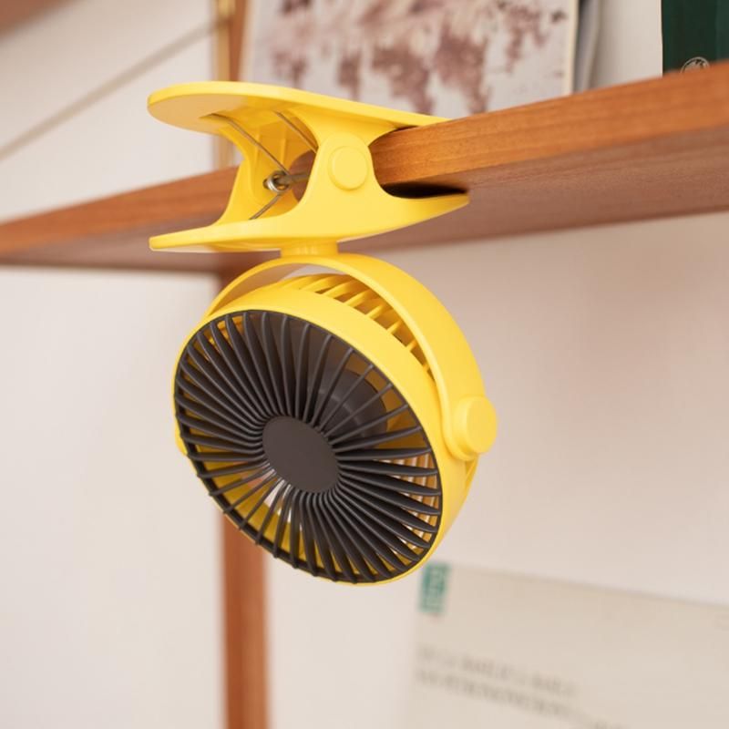 USB Rechargeable Clip Desktop/Table Fan Mini Portable Clamp