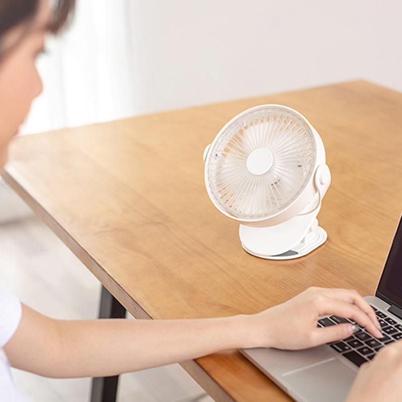 USB Rechargeable Clip Desktop/Table Fan Mini Portable Clamp