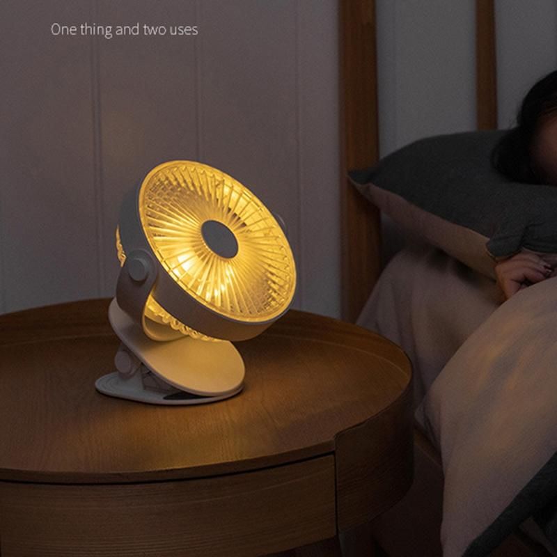 USB Rechargeable Clip Desktop/Table Fan Mini Portable Clamp