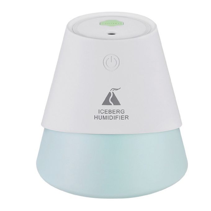 Mini Humidifier Creative Icebergs Design Mute Night-White