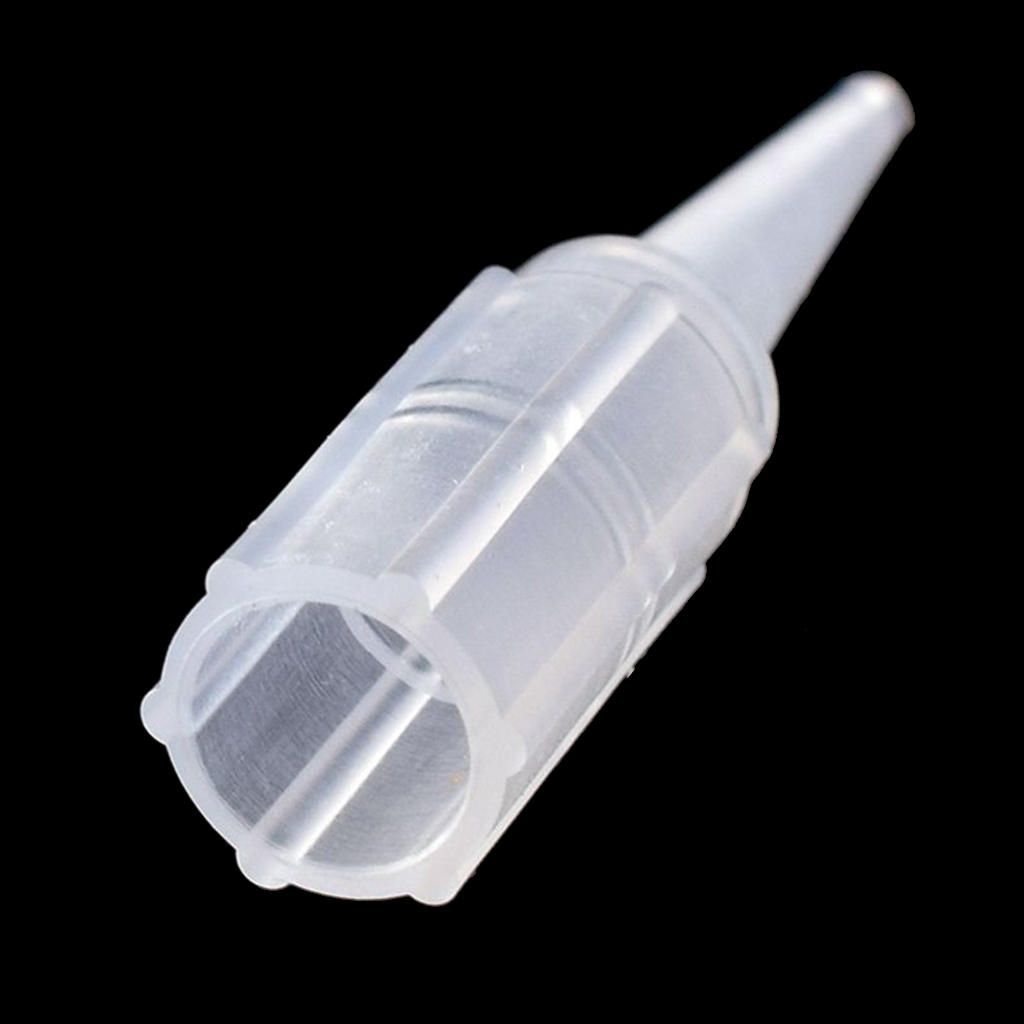 100x Tattoo Sterile Disposable Nozzle Tube Tip For  Gun Machine