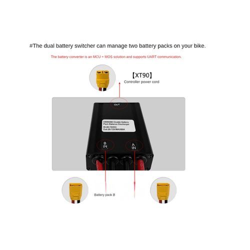 Mountain Bike Lithium Battery 20V 72V 80A High Power Dual Battery