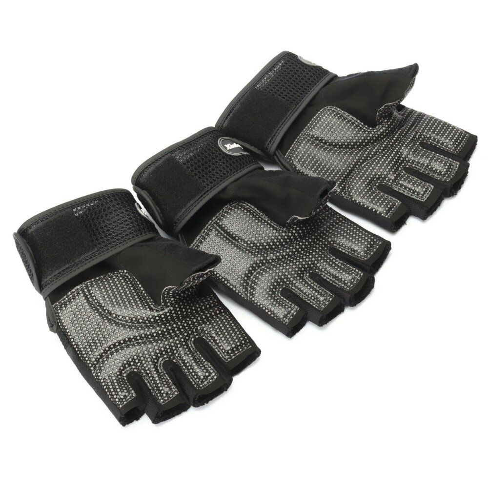 Men Weight Lifting Gym Sport Exercise Training Fitness Wrist Wrap Black XL XL