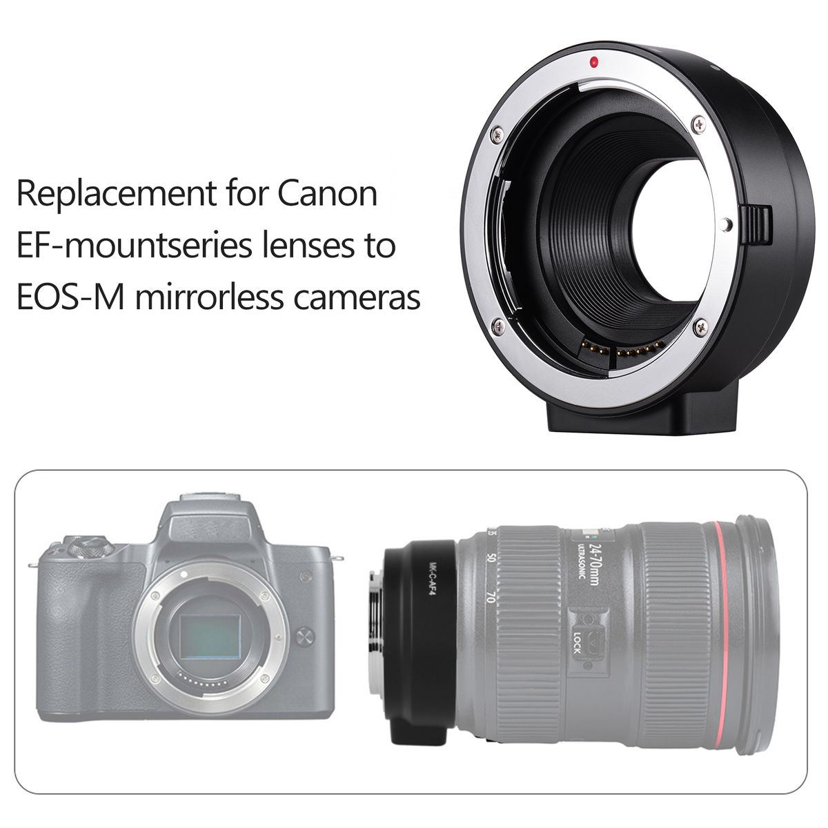 Auto Focus Lens Mount Adapter Ring Extension Tube