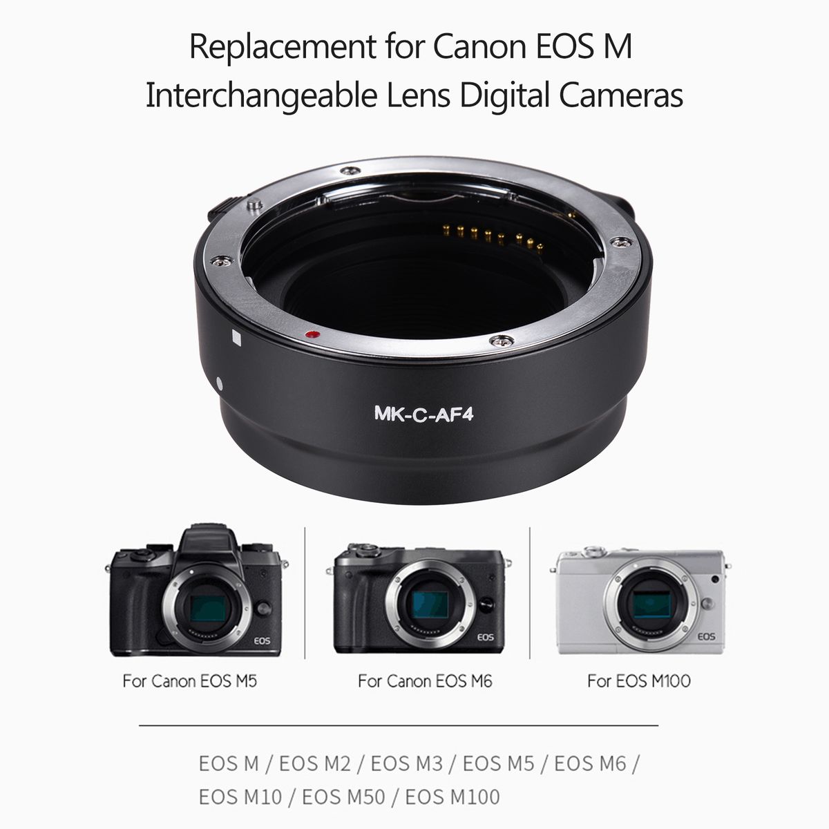 Auto Focus Lens Mount Adapter Ring Extension Tube