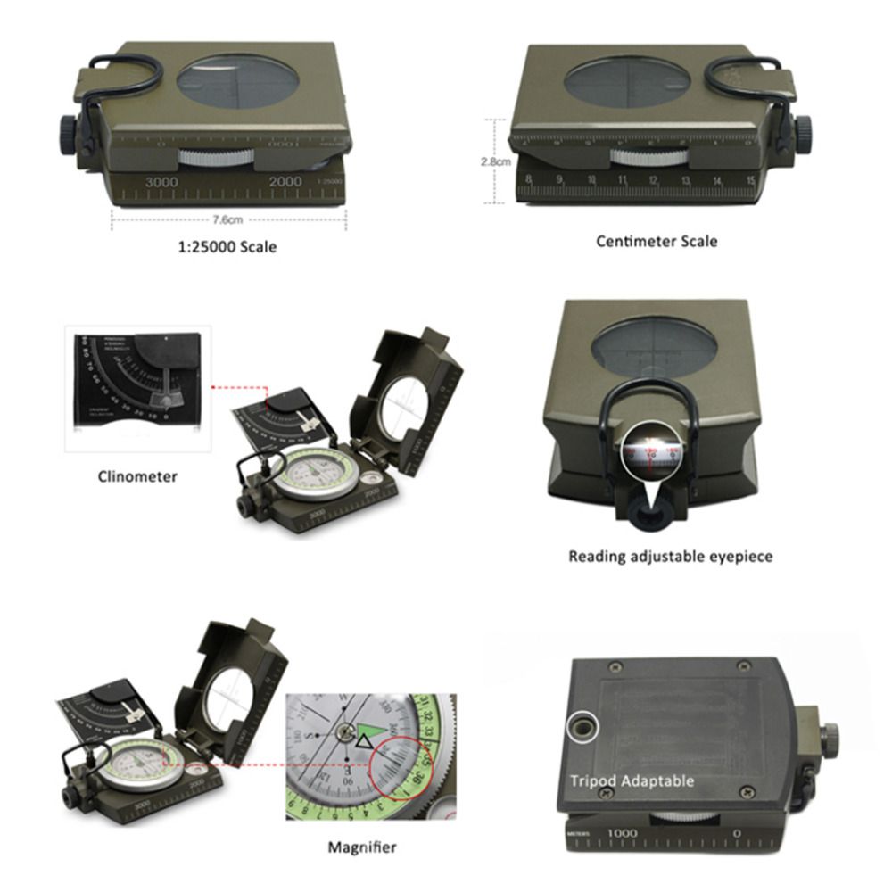 Geology Compass For Professional Military Army Sighting For