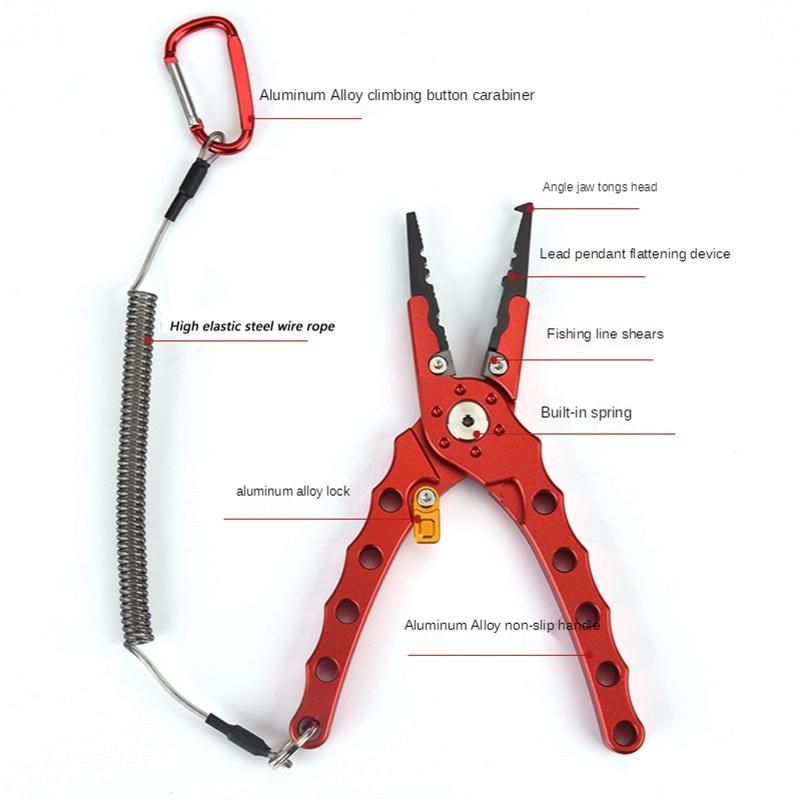 Stainless Steel Fishing Pliers Scissors Line Cutter Remover,