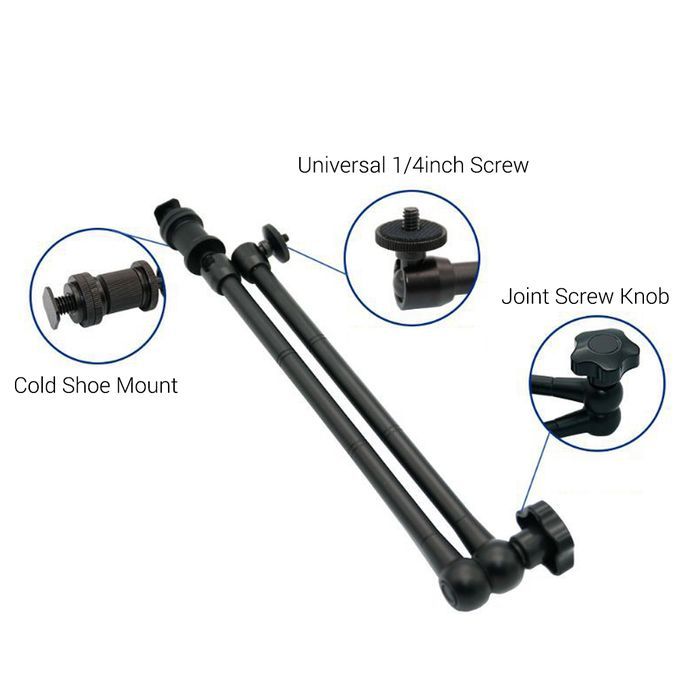 20 Inch Adjustable Articulating Friction Arm Aluminum Alloy