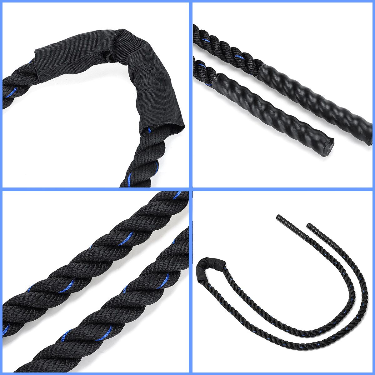 3M 25mm 10ft Fitness Heavy Jump Ropes Weighted Battle Skipping Training Rope Black