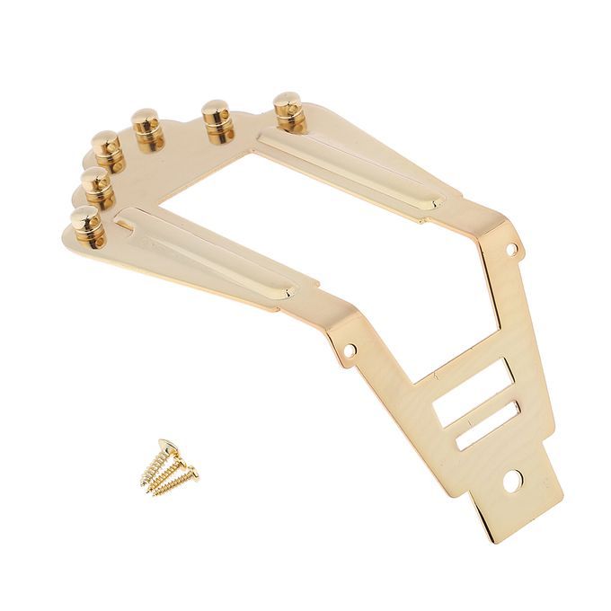 Metal 6 String Guitar Tailpiece Bridge For Archtop Jazz Guitar Musical
