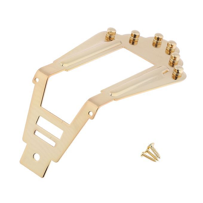 Metal 6 String Guitar Tailpiece Bridge For Archtop Jazz Guitar Musical