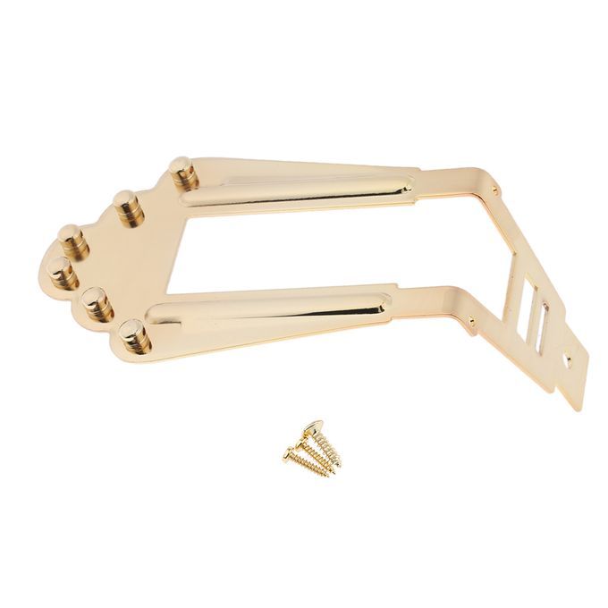 Metal 6 String Guitar Tailpiece Bridge For Archtop Jazz Guitar Musical