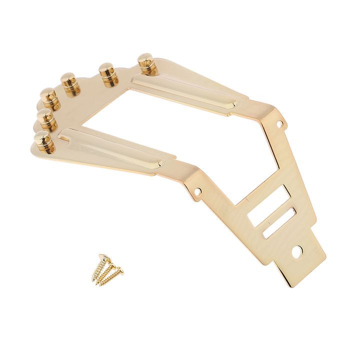 Metal 6 String Guitar Tailpiece Bridge For Archtop Jazz Guitar Musical