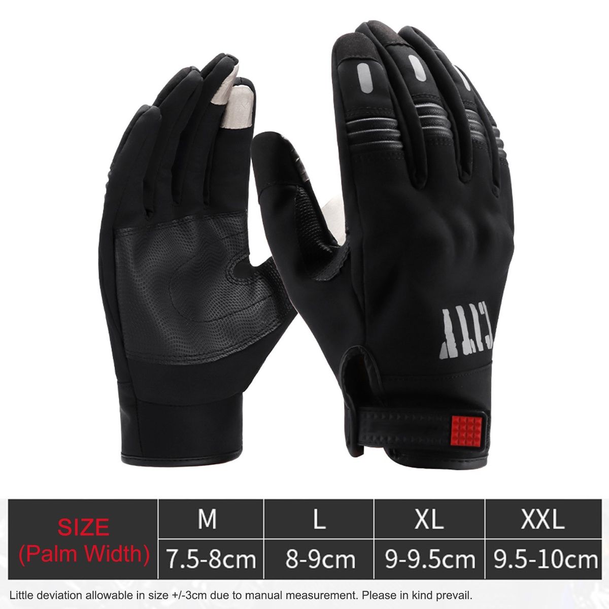Winter Gloves Thickened Touchscreen Fingertips Anti-slip