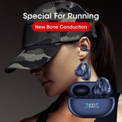 Bone Conduction Earbuds Headphones Bluetooth Wireless-White