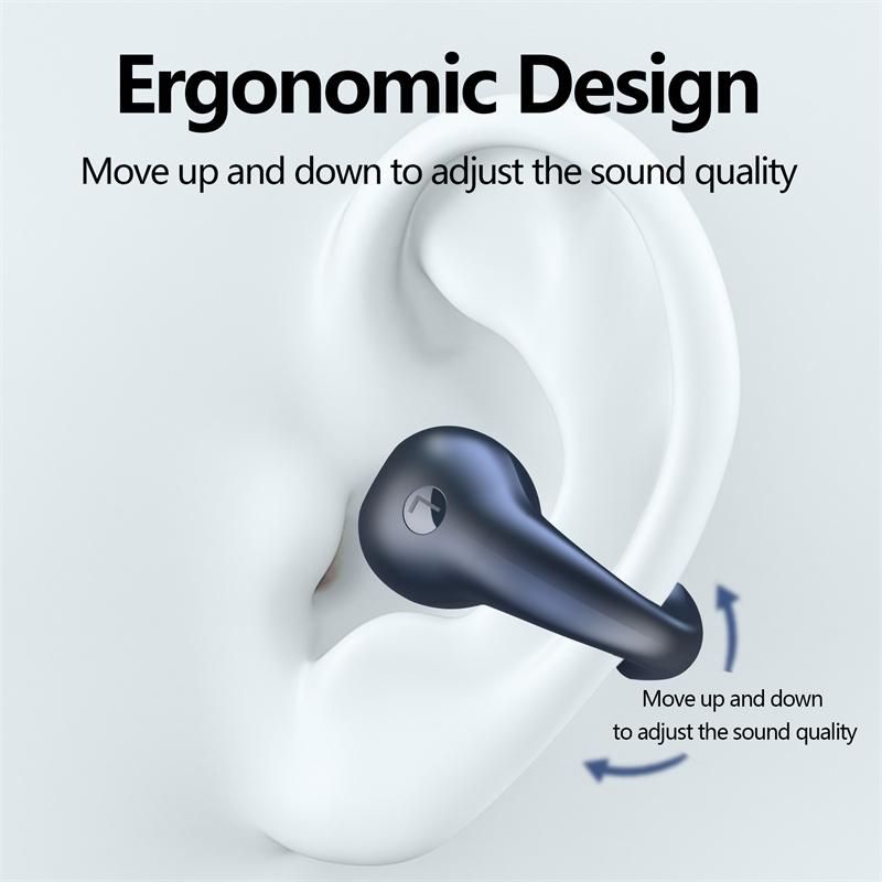 Bone Conduction Earbuds Headphones Bluetooth Wireless-White