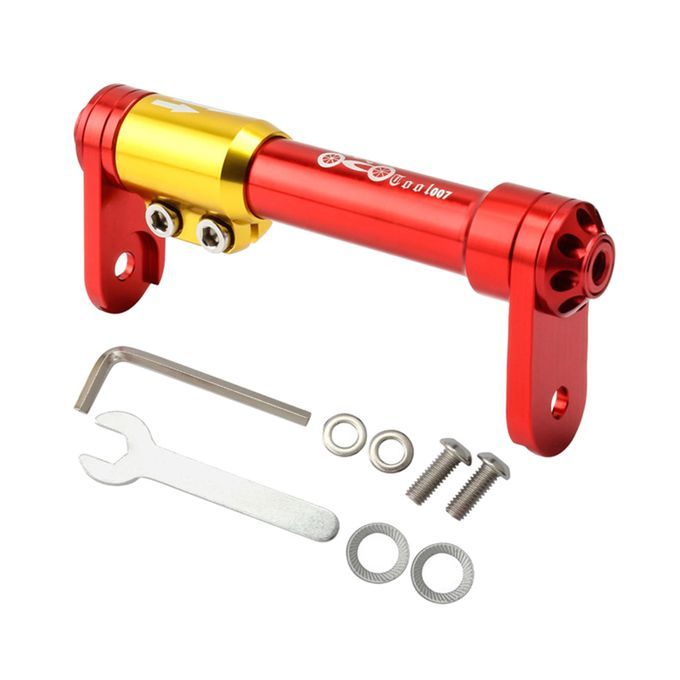 Folding Bike Easy Wheel Extension Rod Walking Transport Parts Red Red