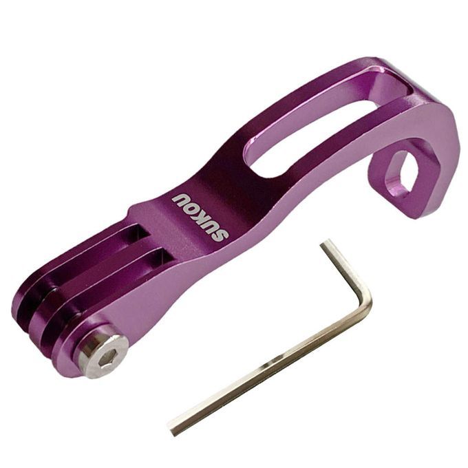 Bike Front Fork Light Holder Base For Brompton Sport Camera Purple