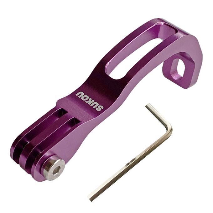 Bike Front Fork Light Holder Base For Brompton Sport Camera Purple