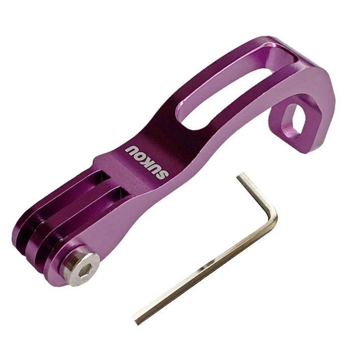 Bike Front Fork Light Holder Base For Brompton Sport Camera Purple
