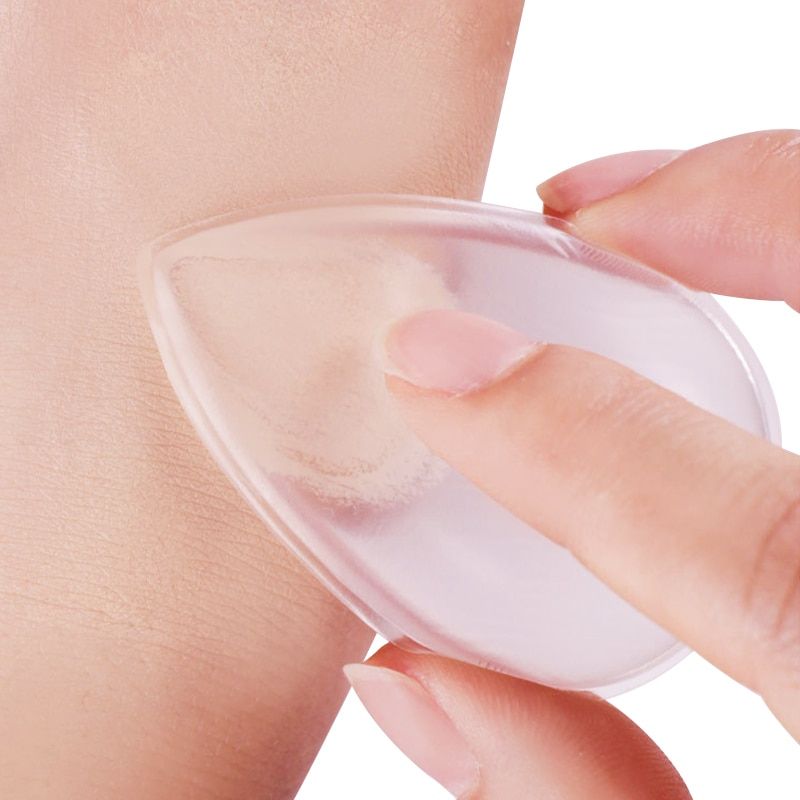 Clear Silicone Powder Puff Soft Jelly Makeup Sponges Face Concealer Highlight Foundation BB Cream Makeup Tools Cosmetics Blender Cat
