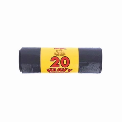 Heavy Duty Black Refuse Sack 30 Rolls Of 20 Per Case