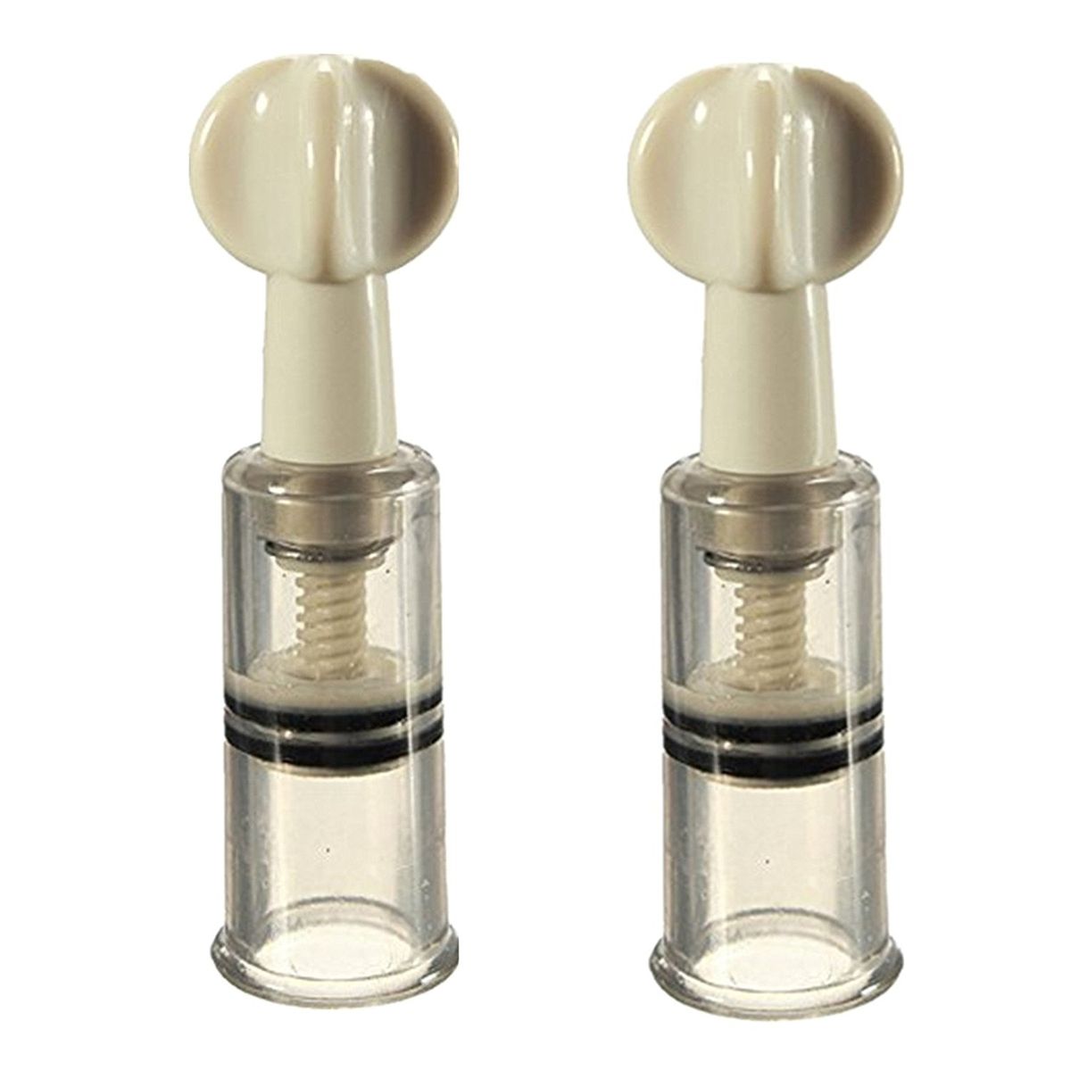 3pcs S Size (Dia. 0.7in) Twist No Pump Suction Cupping Nipple Enhancer Enlargement Breast Enlarger Vacuum Rotary Bondage Fetish - Firmer, Perkier, Larger Nipples