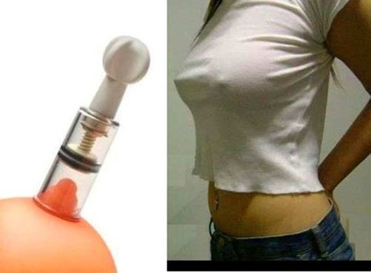 3pcs S Size (Dia. 0.7in) Twist No Pump Suction Cupping Nipple Enhancer Enlargement Breast Enlarger Vacuum Rotary Bondage Fetish - Firmer, Perkier, Larger Nipples