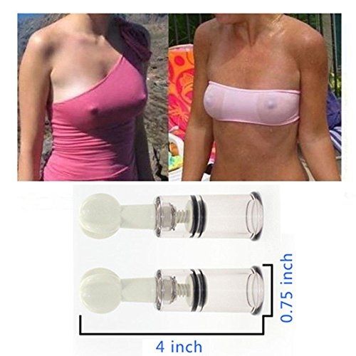3pcs S Size (Dia. 0.7in) Twist No Pump Suction Cupping Nipple Enhancer Enlargement Breast Enlarger Vacuum Rotary Bondage Fetish - Firmer, Perkier, Larger Nipples