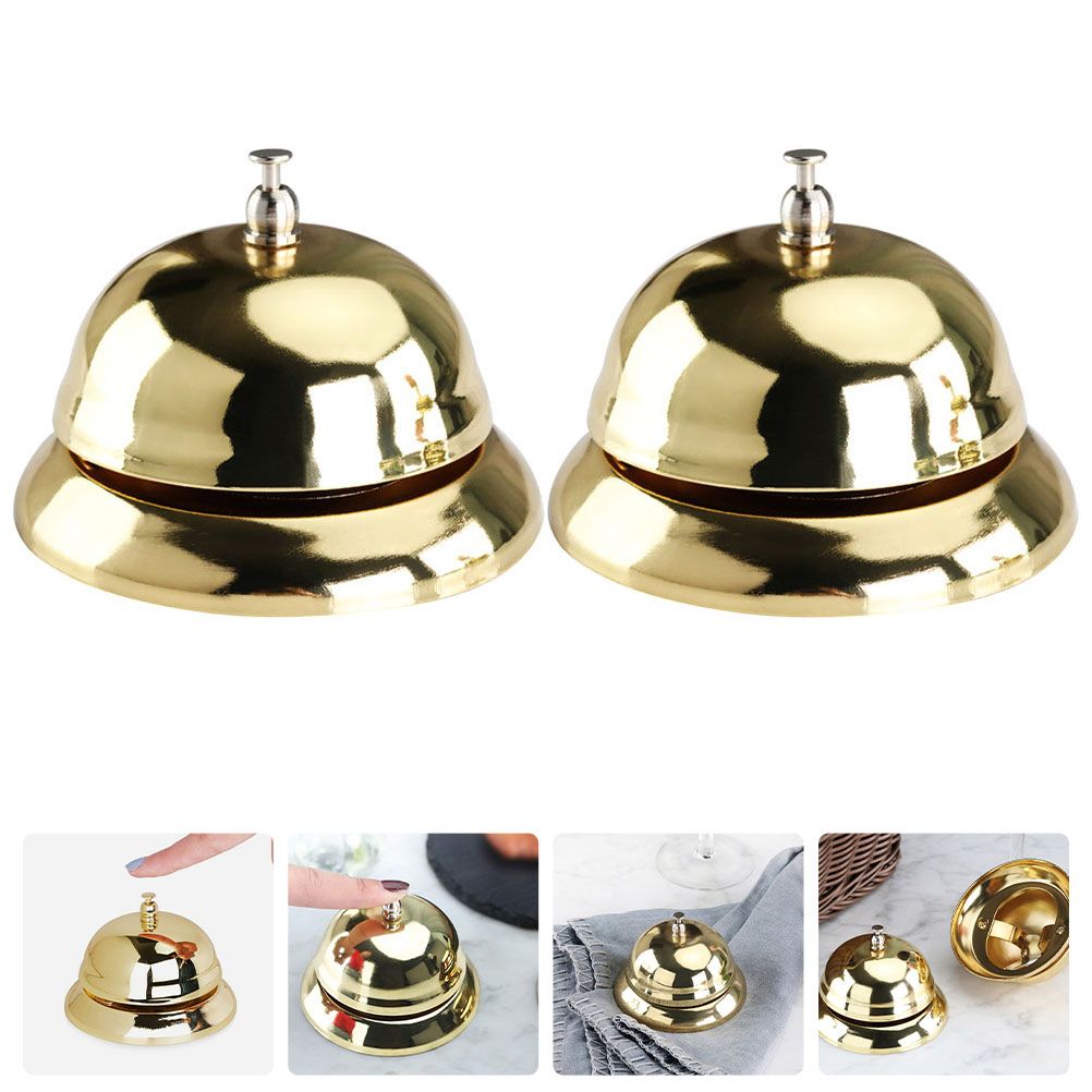 Bell Desk Service Call Bells Hand Dinner Training Ring Restaurant el Game Office Ringing Vintage Table Reception Jingle Pet