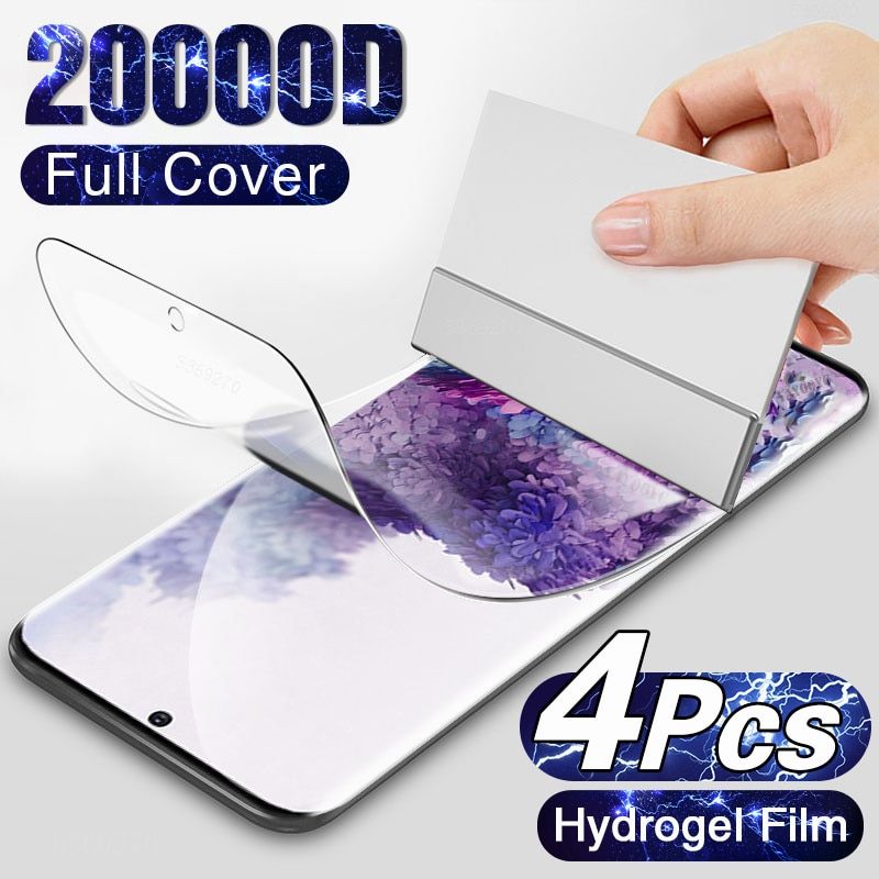 4pcs Hydro Film On For Samsung Galaxy S20 Fe S10 S8 S9