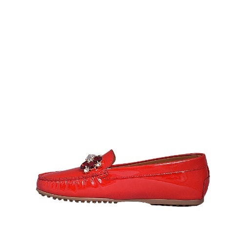 Red Patent Leather With Crystal