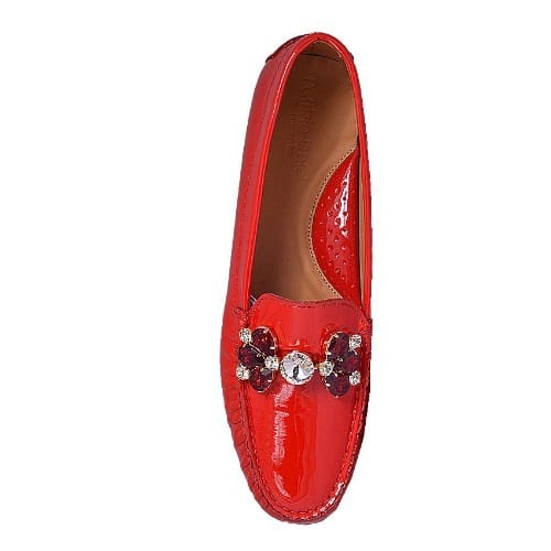 Red Patent Leather With Crystal