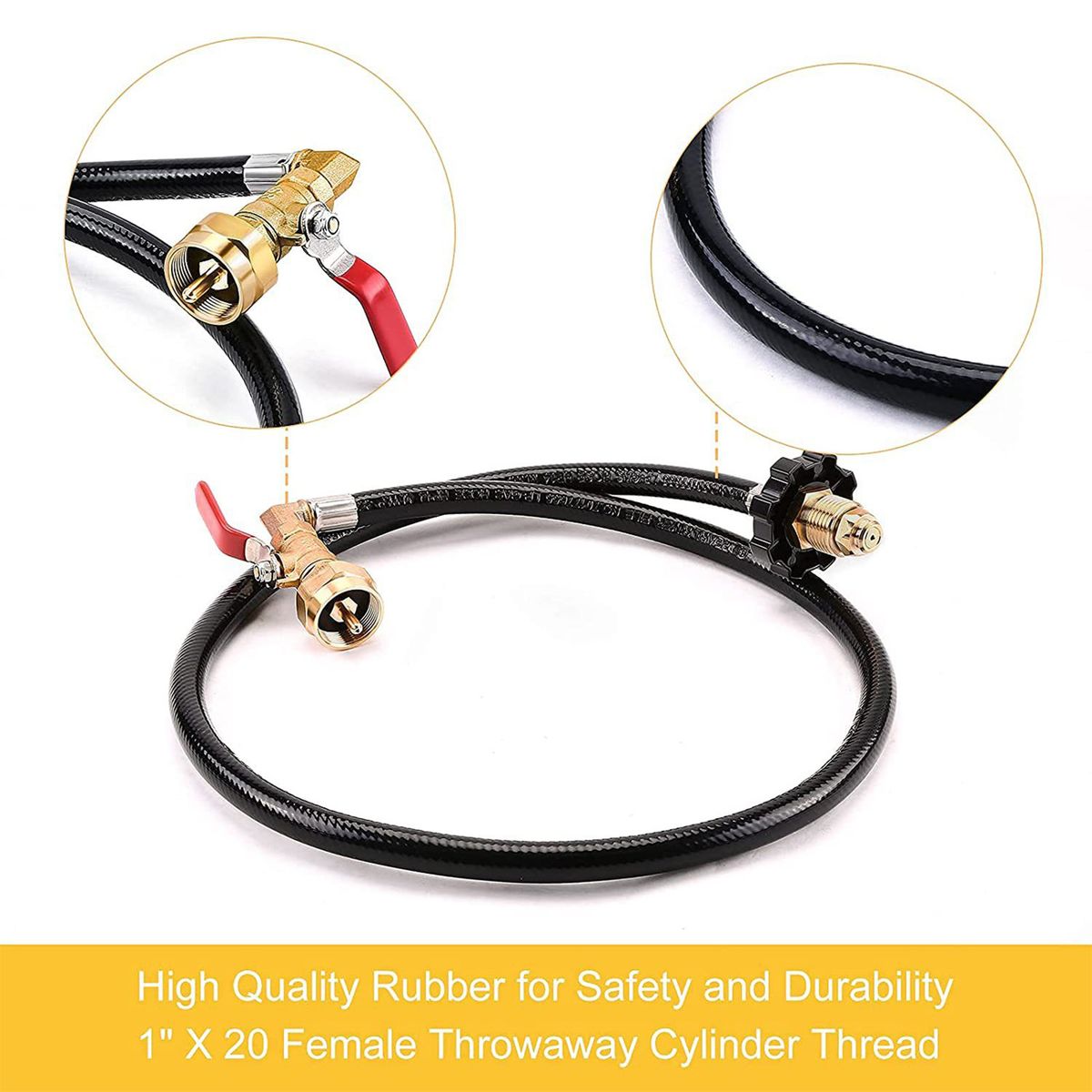 Propane Refill Adapter Hose 39.3in Propane Extension Hose