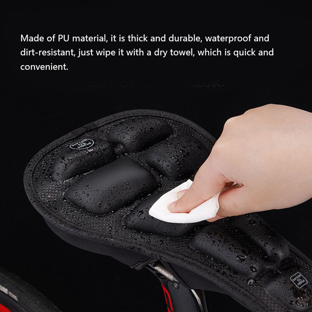 GEWAGE Bike Seat Cushion Cover Air Inflateble Bicycle Saddle