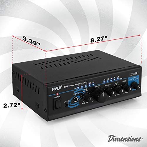 Home Audio Power Amplifier System With Bluetooth  2X120W Min