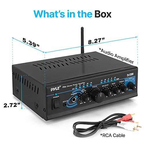 Home Audio Power Amplifier System With Bluetooth  2X120W Min