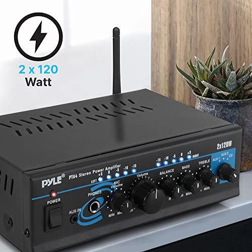 Home Audio Power Amplifier System With Bluetooth  2X120W Min
