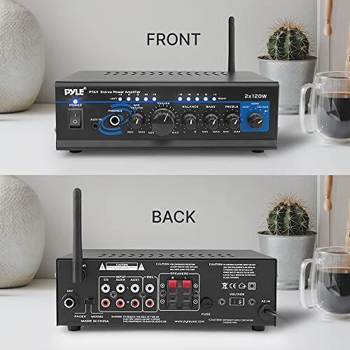 Home Audio Power Amplifier System With Bluetooth  2X120W Min