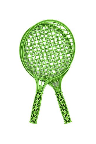 Soft Tennis Set 3 Pieces, Green/Yellow