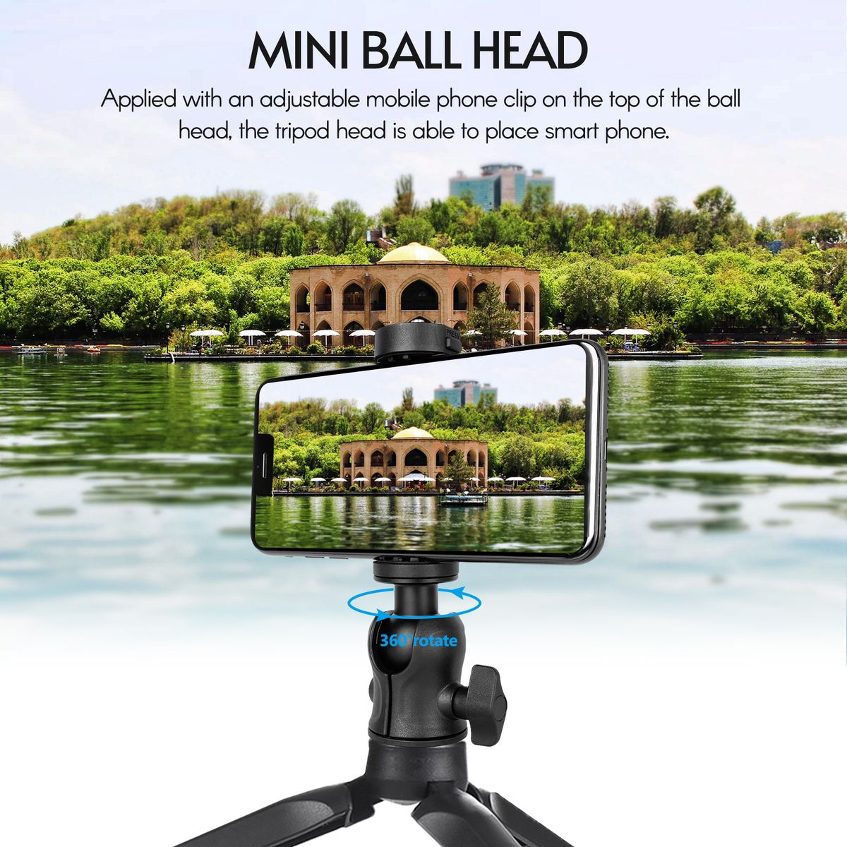 Panoramic Tripod Head Camera Mount Adapter Mini Ballhead