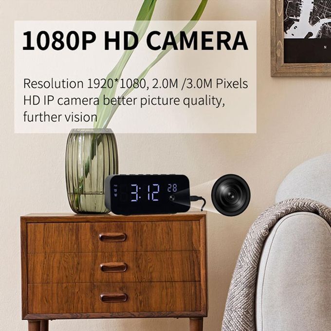 4K Hidden Spy Camera 1080P WiFi Wireless Nanny Camera For Indoor