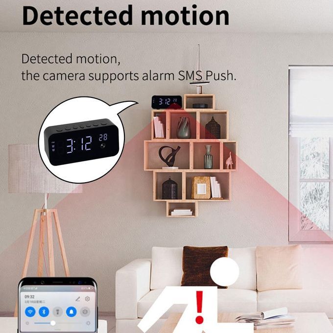 4K Hidden Spy Camera 1080P WiFi Wireless Nanny Camera For Indoor