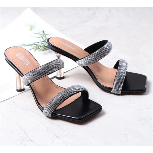 Studded Mules- Black