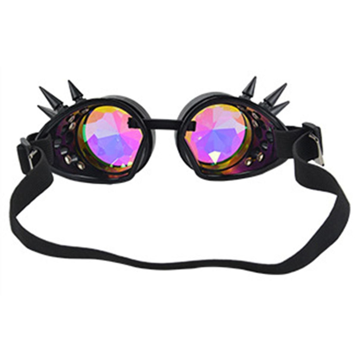 Kaleidoscope Glasses Costume Parties Steampunk Glasses Black