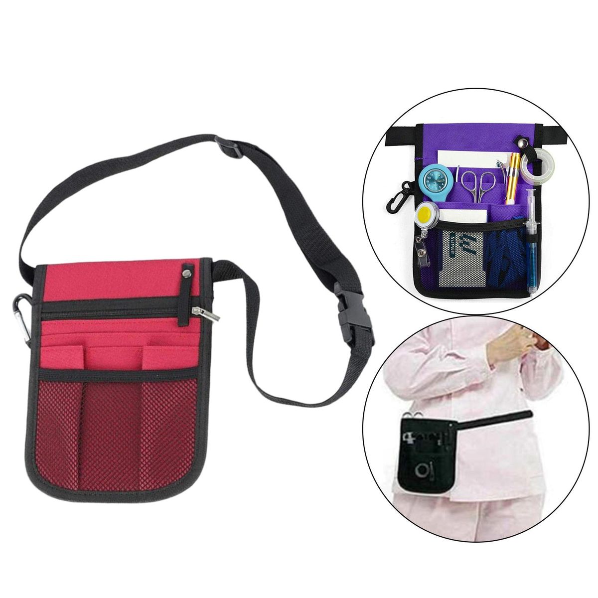 Nurse Nursing Waist Bag Pouch Fanny Pack Oxford Fabric Durable For 8