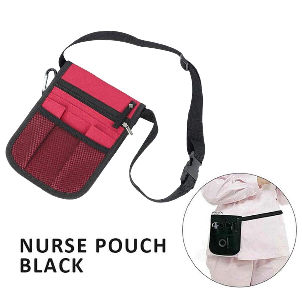 Nurse Nursing Waist Bag Pouch Fanny Pack Oxford Fabric Durable For 8